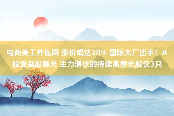 电商美工外包网 涨价或达20% 国际大厂出手！A股受益股曝光 主力潜伏的持续高增长股仅3只